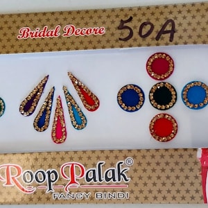 Indisk Bollywood Mode Bröllop Flerfärgad Kristall Bindi Festival Pannsmycken Tillfällig Tatuering