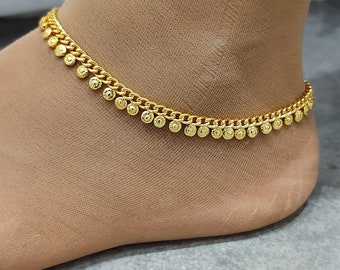 Payal Women's Foot Chain Jewellery Gold Ankle Anklet Indian Bridal Jewellery Bollywood Fashions