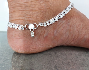 Stunning Diamante Payal Foot Chain Jewellery Ankle Anklet , Indian Bridal ,Party Wear
