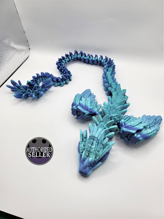 3D Printed Articulated Flying Serpent Dragon Dragon Fidget Toy