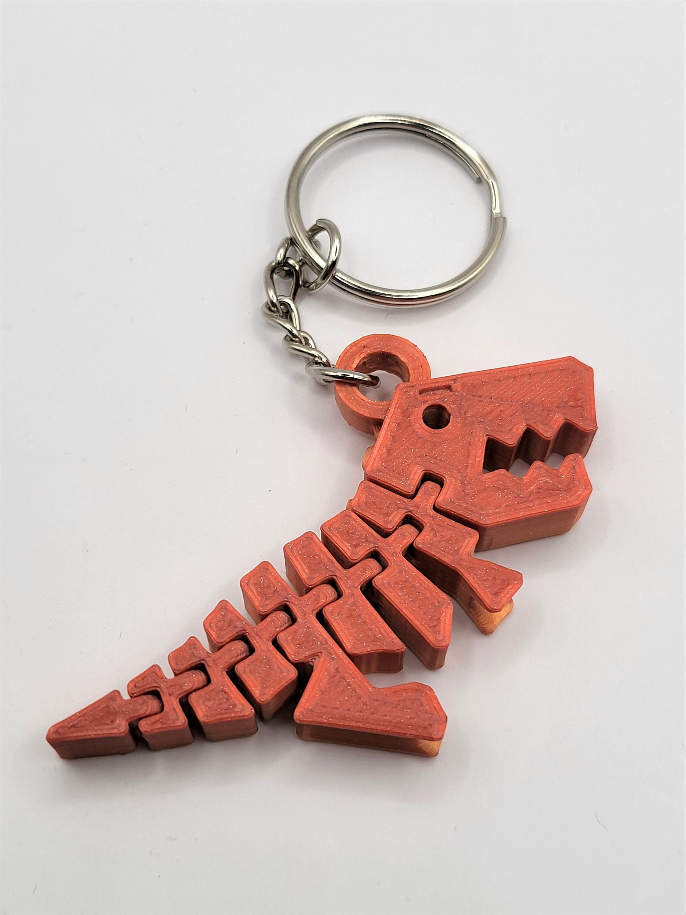 Flexi Dinosaur Keychain 3D Printed -  Hong Kong