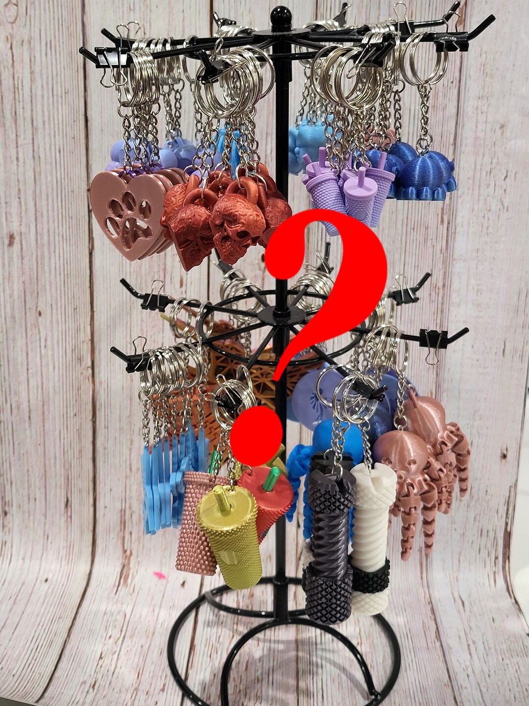 3D Printed Mystery Keychain Roulette Etsy