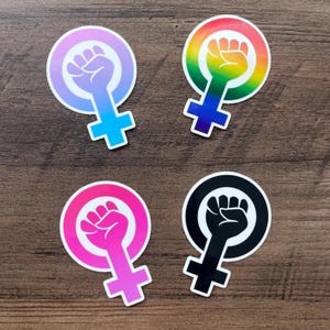 Feminist Symbol Vinyl Sticker | Laptop, Water Bottle Decal