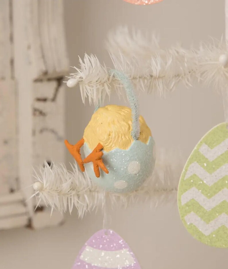 Bethany Lowe Chickie Tail Egg Ornament