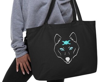 Wolf Paw Prints Fashion Diagonal Single Shoulder Workout Bag 
