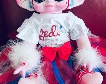 Baby Yoda Pink Grogu 4th of July- Rare finds