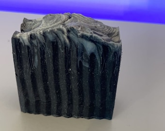 Activated charcoal soap. Black soap. Handmade natural soap. Fragrance free bar soap. unscented soap.vegan palm oil free. Black magic soap.