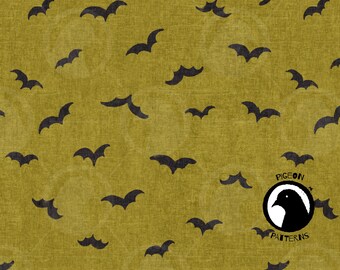Vintage Bat Pattern: Spooky Halloween Repeat Design (Digital Download)