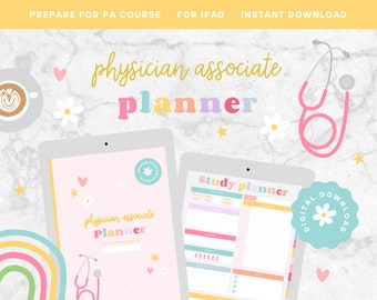 Physician Associate Planner | OSCE planner | Undated academic planner for GoodNotes | hyperlinked | Physician assistant | PA student