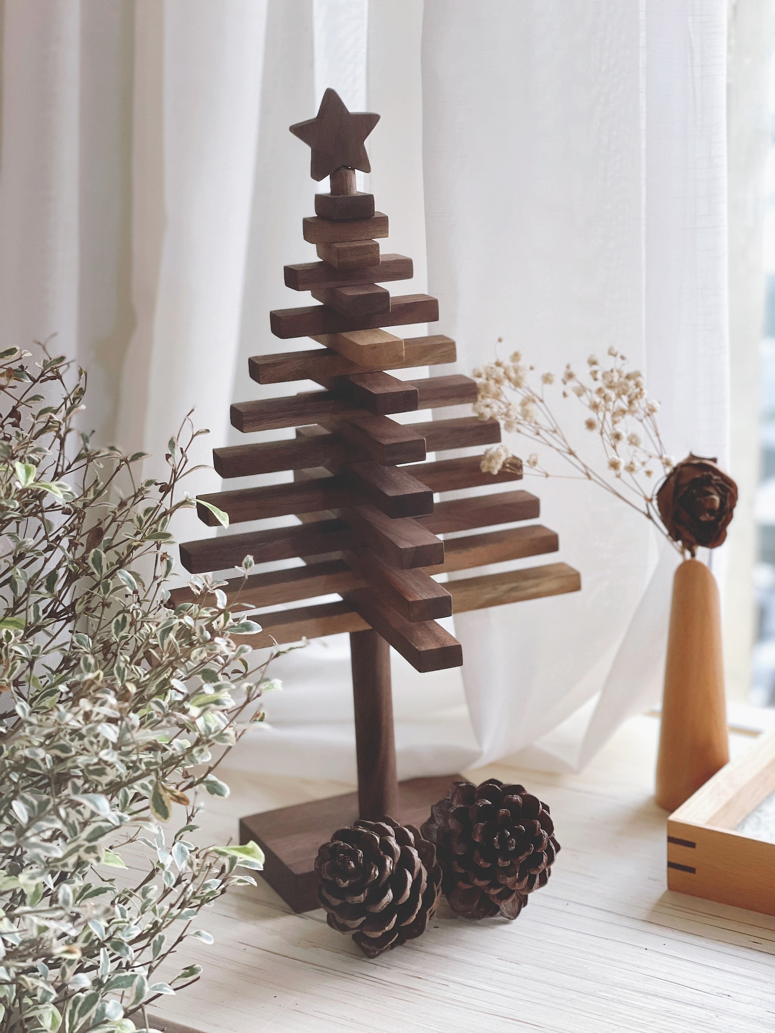 Wooden Christmas Tree for Christmas Decoration and Nursery - Etsy UK