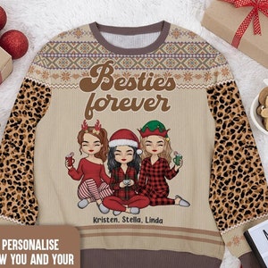 Best friend ugly sweaters hot sale
