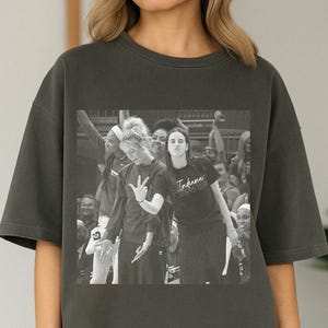 Vintage Caitlin Clark x Sophie Cunningham Comfort Colors 90s Style Shirt, Basketball Women Gift for Fans