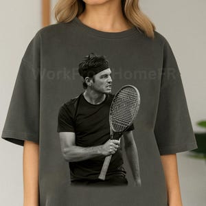 Vintage 90s Taylor Fritz Comfort Colors Shirt Sport Graphic Tee For Fan