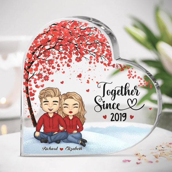 Personalized I'm Your No Returns Or Refunds Acrylic Plaque, Custom CoupleHeart Shaped Acrylic, Gift For Couple, Anniversary Gift