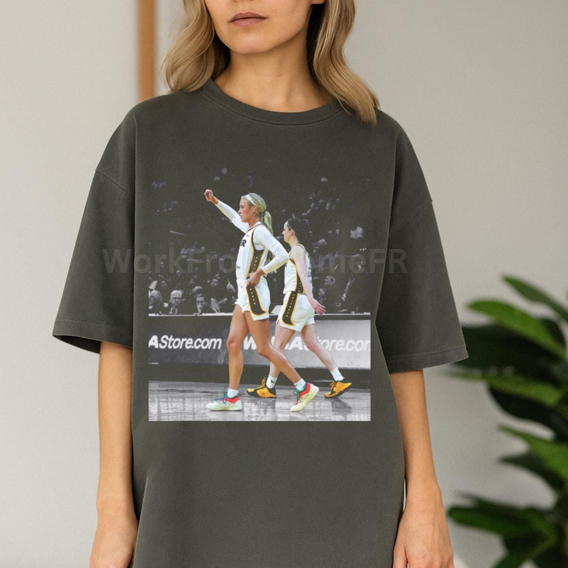 Vintage Sophie Cunningham x Caitlin Clark Comfort Colors 90s Style Shirt, Basketball Women Gift for Fans