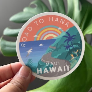 Road to Hana Sticker -Maui,  Hawaii