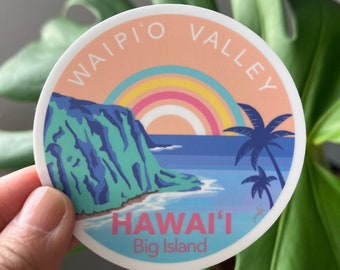 Waipio Valley Sticker - Big Island, Hawaï