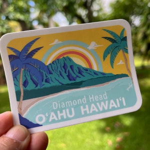 Autocollant tête de diamant O'ahu Hawaï image 2
