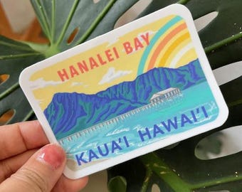 Hanalei Bay, Kauai, Hawaii Aufkleber