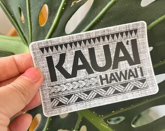 Kauai Polynesian Style Aufkleber, Hawaii Aufkleber