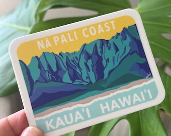 Na Pali Coast Sticker - Kauai Hawaï