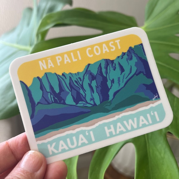 Na Pali Coast Sticker - Kauai Hawaii