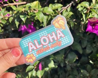 Puakenikeni Palaka Klare Aufkleber - Hawaii