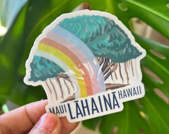 Lahaina Banyan Tree Sticker -Maui,  Hawaii