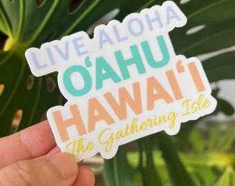 Live Aloha Aufkleber - Oahu, Hawaii