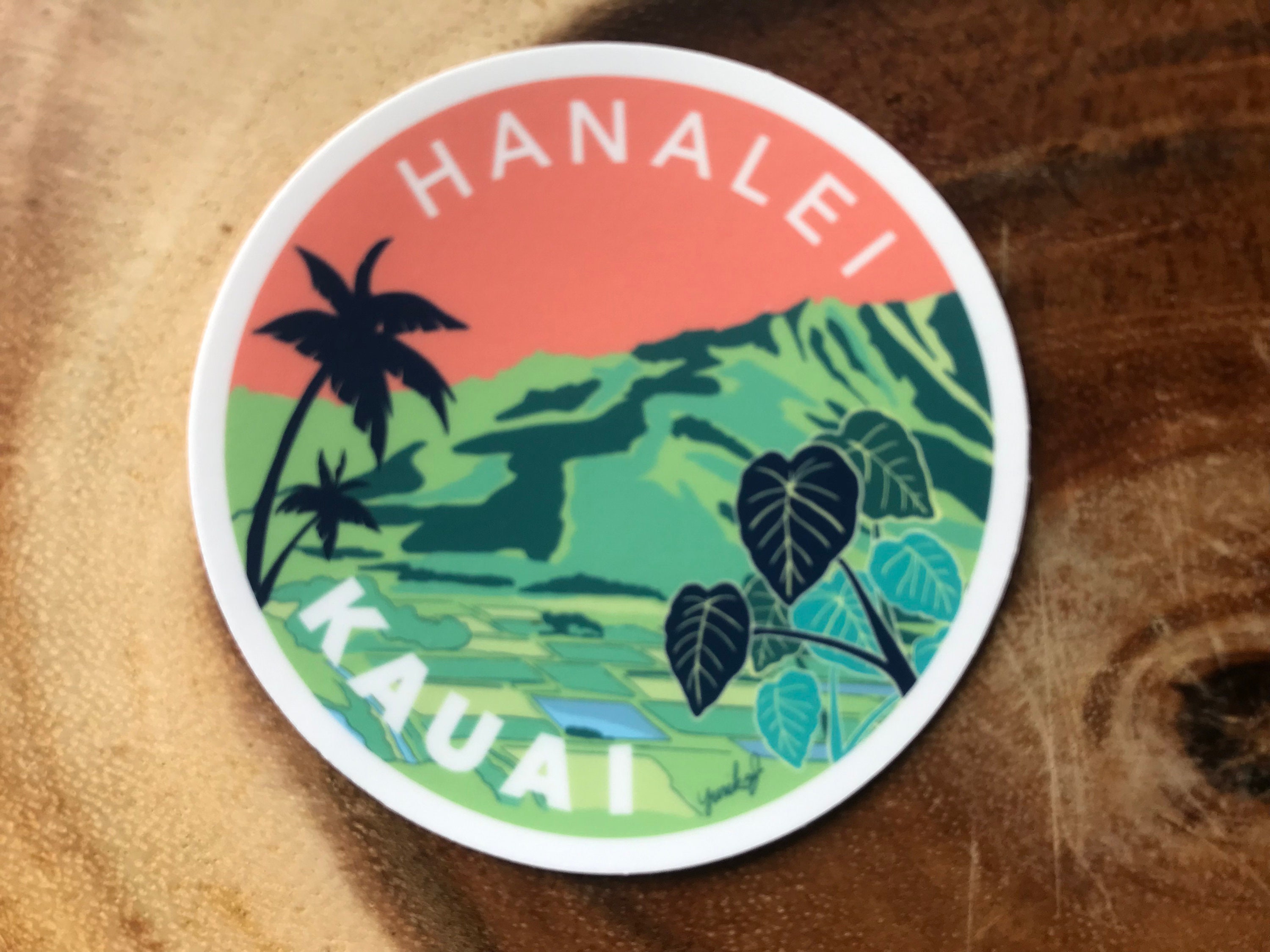 A Pack of 5 kauai Sticker Series Etsy UK