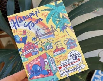 Hanapepe Town Postkarte - Kauai, Hawaii