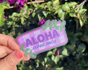Lila Palaka Aufkleber - Hawaii
