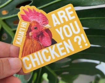 Bist du Huhn? Kauai Sticker