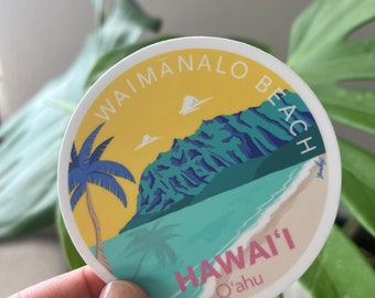 Waimanalo Beach - Oahu Hawaï Sticker