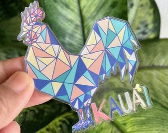 Kauai Rooster Acrylic Magnet
