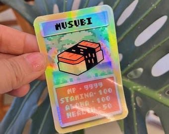 Hologramm MUSUBI Aufkleber - Hawaii