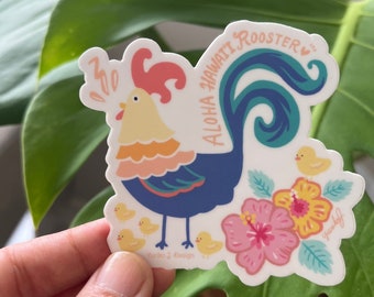 Aloha Kawaii Hawaï Haan & Kuikens Sticker