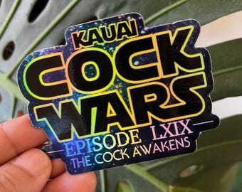 Kauai Cock Wars Holo Sticker