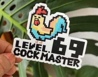 Level 69 Kauai Cock Master Hahn Sticker