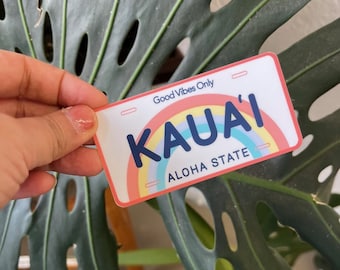 Kauaier Nummernschild-Aufkleber