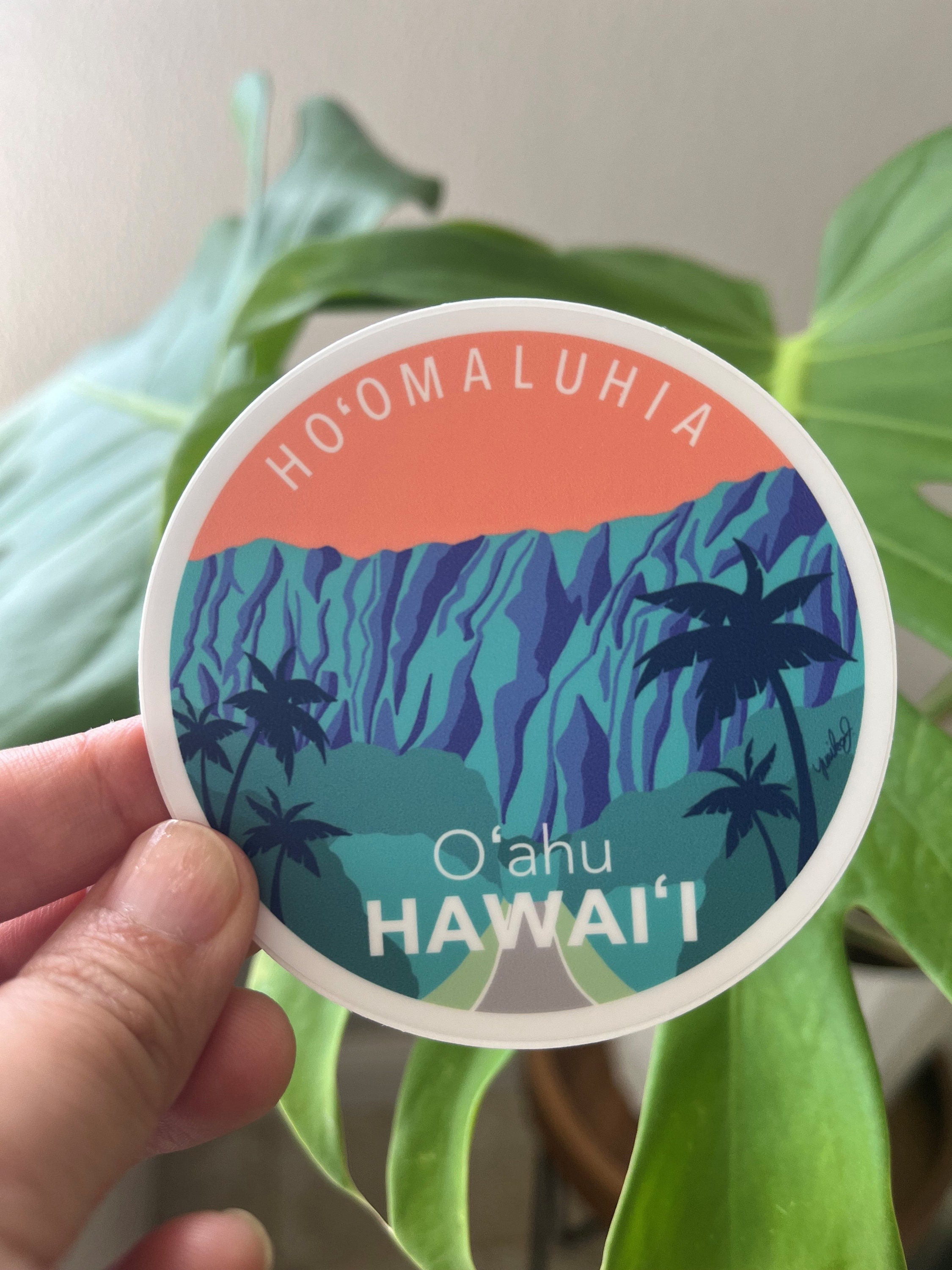 Hoomaluhia - Oahu Hawaii Sticker - Etsy Australia