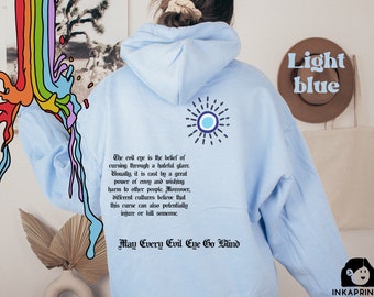 Gothic Evil Eye Hoodie, Third Eye Hoodie, Evil Eye Clothing, Eye Hoodie, Mystic Hoodie, Celestial Hoodie, Star Eye Hoodie, Eye Hoodie, shir