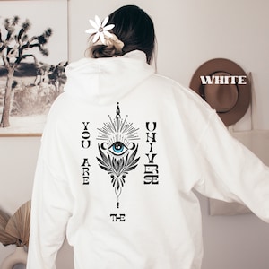 Evil Eye Hoodie, Evil Eye Sweatshirt, Allover Print Hoodie, Hooded Sweatshirt, Star Eyes Hoodie, Allover Print Sweatshirt, Evil Eye Gift