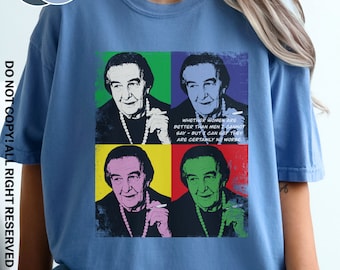 Golda Meir Distressed Comfort Colors Golda Meir Quotes Shirt Retro Pop Art Shirt Modern Art Shirt Aesthetic Tshirt  Motivation Gift for Her
