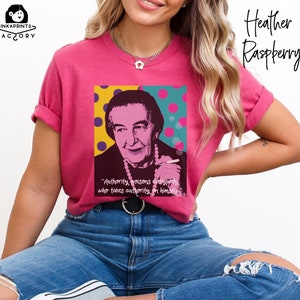 Golda Meir Jersey Shirt Golda Meir Quotes Shirt Retro Pop Art Shirt Art Shirt Modern Art Shirt Aesthetic Tshirt Motivation Gift for Her image 1
