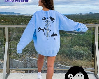 Acotar Velaris Sweat, Acotar Velaris Sweatshirt, Feyre Tattoo Sweatshirt, Acotar Velaris Sweat, Snake Sweatshirt, Velaris City of Starlight
