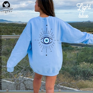 Evil Eye Sweats Evil Eye Crewneck Third Eye Hoodie Hamsa Sweatshirt Evil Eye Sweatshirt Evil Eye Shirt Third Eye Shirt Spiritualized Shirt