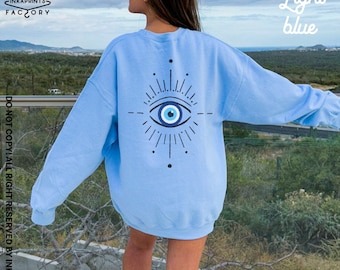 Evil Eye Sweats Evil Eye Crewneck Third Eye Hoodie Hamsa Sweatshirt Evil Eye Sweatshirt Evil Eye Shirt Third Eye Shirt Spiritualized Shirt