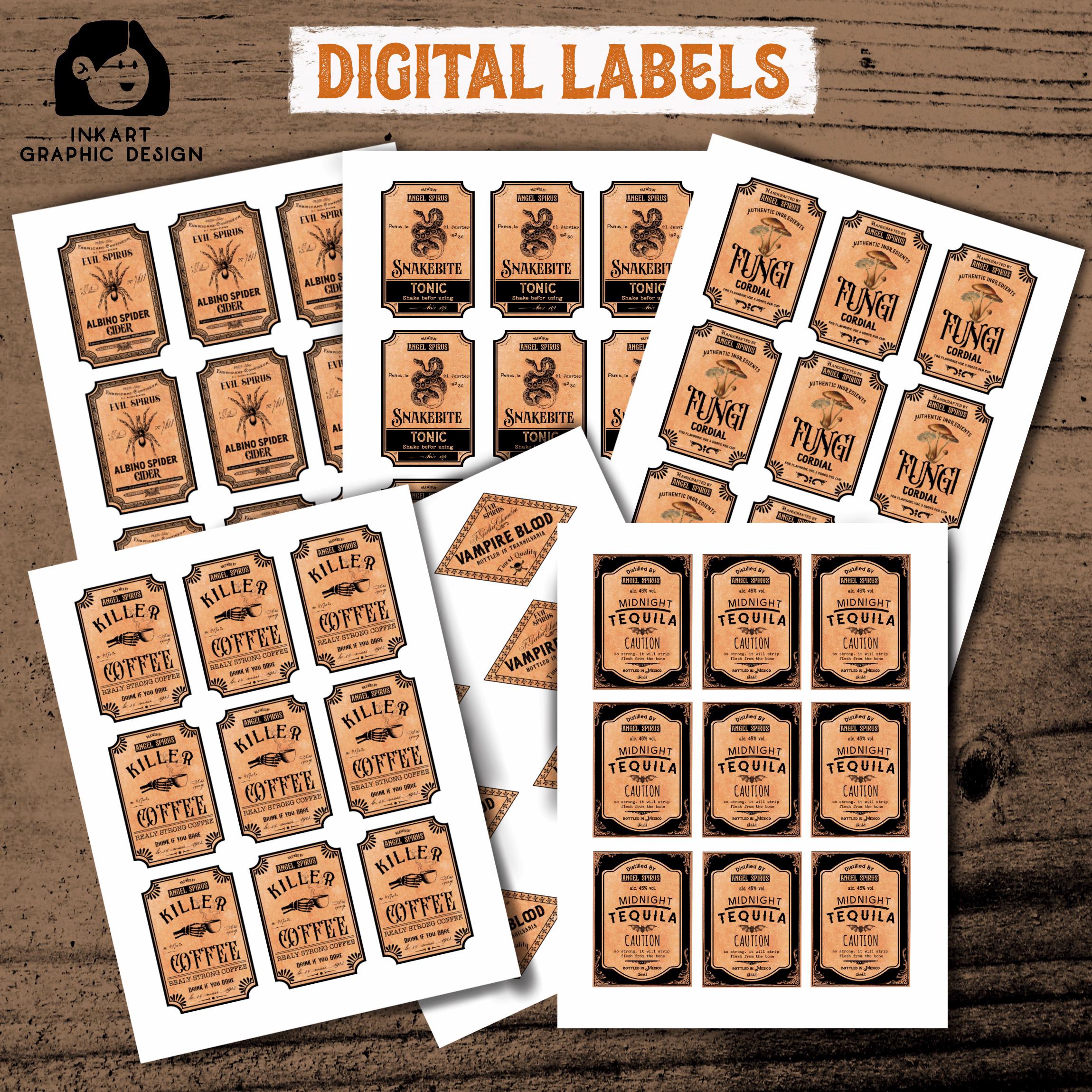 Potion Labels Printable Position Bottle Labels Download Diy Potion ...