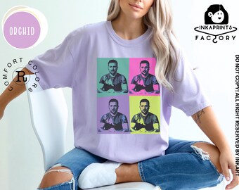 Tshirt Zelensky, couleurs confort, chemise ukrainienne, chemise pop art, t-shirt esthétique, chemise ukrainienne, vendeurs ukrainiens, chemise ukrainienne Slava, cadeau pour elle